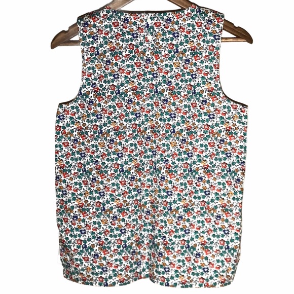 J Crew Tank w Floral Back NWT   B - Picture 1 of 6